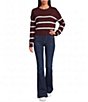 Mason's Daughter Danielle Crew Neck Long Sleeve Stripe Sweater - Image 2