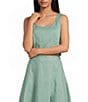 Mason's Daughter Sophia Coordinating Linen Blend Woven Square Neck Sleeveless Top - Image 1