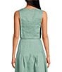 Mason's Daughter Sophia Coordinating Linen Blend Woven Square Neck Sleeveless Top - Image 3