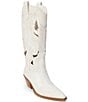 Color:Vintage White Leather - Image 1 - Alice Leather Western Tall Boots
