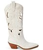 Color:Vintage White Leather - Image 2 - Alice Leather Western Tall Boots