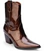 Color:Bronze - Image 1 - Bambi Patent Western Mid Boots