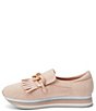 Color:Blush - Image 4 - Bess Kiltie Fringe Chain Platform Slip-On Sneakers