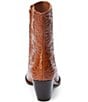 Color:Cognac Floral - Image 3 - Caty Floral Embossed Leather Western Booties