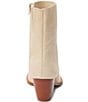Color:Cream Leather - Image 3 - Caty Leather Western Booties