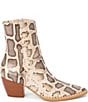 Matisse Caty Snake Embossed Leather Western Inspired Booties - Image 3