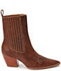 Color:Rustic Brown Leather - Image 2 - Collins Leather Western Booties