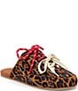 Matisse Devyn Leopard Print Cow Hair Sneaker Mules - Image 1