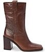 Matisse Downey Leather Mid Calf Block Heel Boots - Image 2