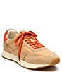 Color:Natural/Orange - Image 1 - Farrah Classic Suede Retro Lace-Up Sneakers