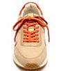 Color:Natural/Orange - Image 4 - Farrah Classic Suede Retro Lace-Up Sneakers