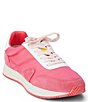 Color:Bright Pink - Image 1 - Farrah Classic Suede Retro Lace-Up Sneakers