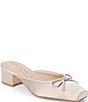Matisse Geneva Fabric Slip On Leather Bow Mules - Image 5
