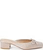 Matisse Geneva Fabric Slip On Leather Bow Mules - Image 6