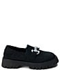 Color:Black - Image 2 - Hutch Suede Lug Sole Loafers