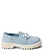 Color:Light Blue - Image 2 - Hutch Suede Lug Sole Loafers