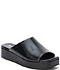 Matisse Lido Leather Platform Wedge Slide Sandals - Image 1