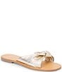 Matisse Mackenzie Leather Bow Knot Slide Sandals - Image 1