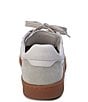 Color:Taupe Suede - Image 3 - Monty Suede and Leather Lace-Up Retro Sneakers