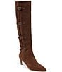 Matisse Priscilla Suede Kitten Heel Tall Boots - Image 1