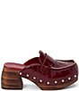 Matisse Reyes Leather Studded Platform Block Heel Loafer Clogs - Image 2