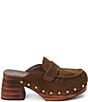 Matisse Reyes Suede Studded Platform Block Heel Loafer Clogs - Image 2