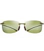 Color:Olive Matte - Image 2 - 'Akau PolarizedPlus2® Rectangular 62mm Sunglasses