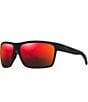 Color:Burgundy Stripe - Image 1 - Alenuihaha PolarizedPlus2® Wrap 64mm Sunglasses