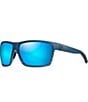 Color:Blue Black Stripe - Image 1 - Alenuihaha PolarizedPlus2® Wrap 64mm Sunglasses