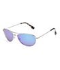Color:Silver/Blue - Image 1 - Baby Beach PolarizedPlus2® Aviator 56mm Sunglasses