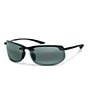 Color:Black - Image 1 - Banyans PolarizedPlus2® Rimless 70mm Sunglasses