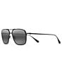 Color:Black Matte - Image 1 - Beaches PolarizedPlus2® Aviator 57mm Sunglasses