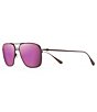 Color:Matte Brushed Burgundy - Image 1 - Beaches PolarizedPlus2® Aviator 57mm Sunglasses