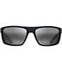 Color:Matte Black - Image 2 - Byron Bay Mirrored PolarizedPlus2® Wrap 62mm Sunglasses