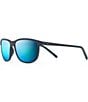 Color:Dark Navy Stripe - Image 1 - Lele Kawa Polarized Plus2® Classic 58mm Sunglasses