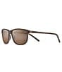 Color:Brown Stripe - Image 1 - Lele Kawa Polarized Plus2® Classic 58mm Sunglasses