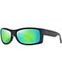 Color:Matte Black/Olive Interior - Image 1 - Equator PolarizedPlus2® Wrap 64.5mm Sunglasses