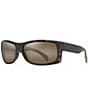 Color:Caramel Tortoise - Image 1 - Equator PolarizedPlus2® Wrap 64.5mm Sunglasses
