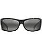 Color:Grey Tortoise - Image 2 - Equator PolarizedPlus2® Wrap 64.5mm Sunglasses