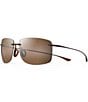 Color:Matte Rootbeer - Image 1 - Hema PolarizedPlus2® Rimless 62mm Sunglasses