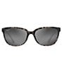 Color:Grey Tortoise Stripe - Image 2 - Honi PolarizedPlus2® Cat Eye 54mm Sunglasses
