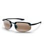 Color:Black/Bronze - Image 1 - Ho'okipa PolarizedPlus2® Rimless 64mm Sunglasses