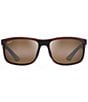 Maui Jim Unisex Huelo 58mm PolarizedPlus2® Rectangle Sunglasses - Image 2