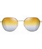 Color:Gold Metal - Image 2 - Hukilau PolarizedPlus2® Round 52mm Sunglasses