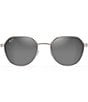 Color:Grey Metal - Image 2 - Hukilau PolarizedPlus2® Round 52mm Sunglasses