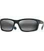 Color:Matte Black - Image 1 - Kanaio Coast PolarizedPlus2® Wrap 61mm Sunglasses