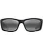 Color:Matte Black - Image 2 - Kanaio Coast PolarizedPlus2® Wrap 61mm Sunglasses
