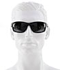 Color:Matte Black - Image 4 - Kanaio Coast PolarizedPlus2® Wrap 61mm Sunglasses