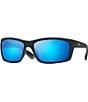 Color:Matte Blue/Black - Image 1 - Kanaio Coast PolarizedPlus2® Wrap 61mm Sunglasses