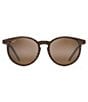 Color:Brown Stripe - Image 2 - Kiawe PolarizedPlus2® Round 53mm Sunglasses